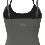 Women's Scoop Neck Tank Top with Contrast Bra Lining running — custom OEM activewear by New Dong...