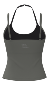 Women's Scoop Neck Tank Top with Contrast Bra Lining running — custom OEM activewear by New Dong...