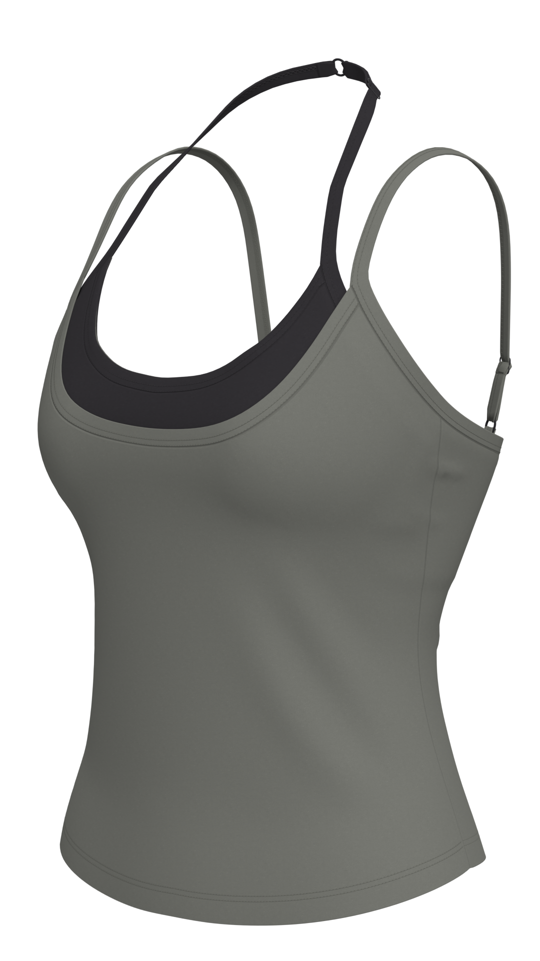 Women's Scoop Neck Tank Top with Contrast Bra Lining running — custom OEM activewear by New Dong...