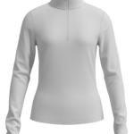 Women's Half Zip Pullover with Thumbholes outdoor — custom OEM activewear by New Dong Huang