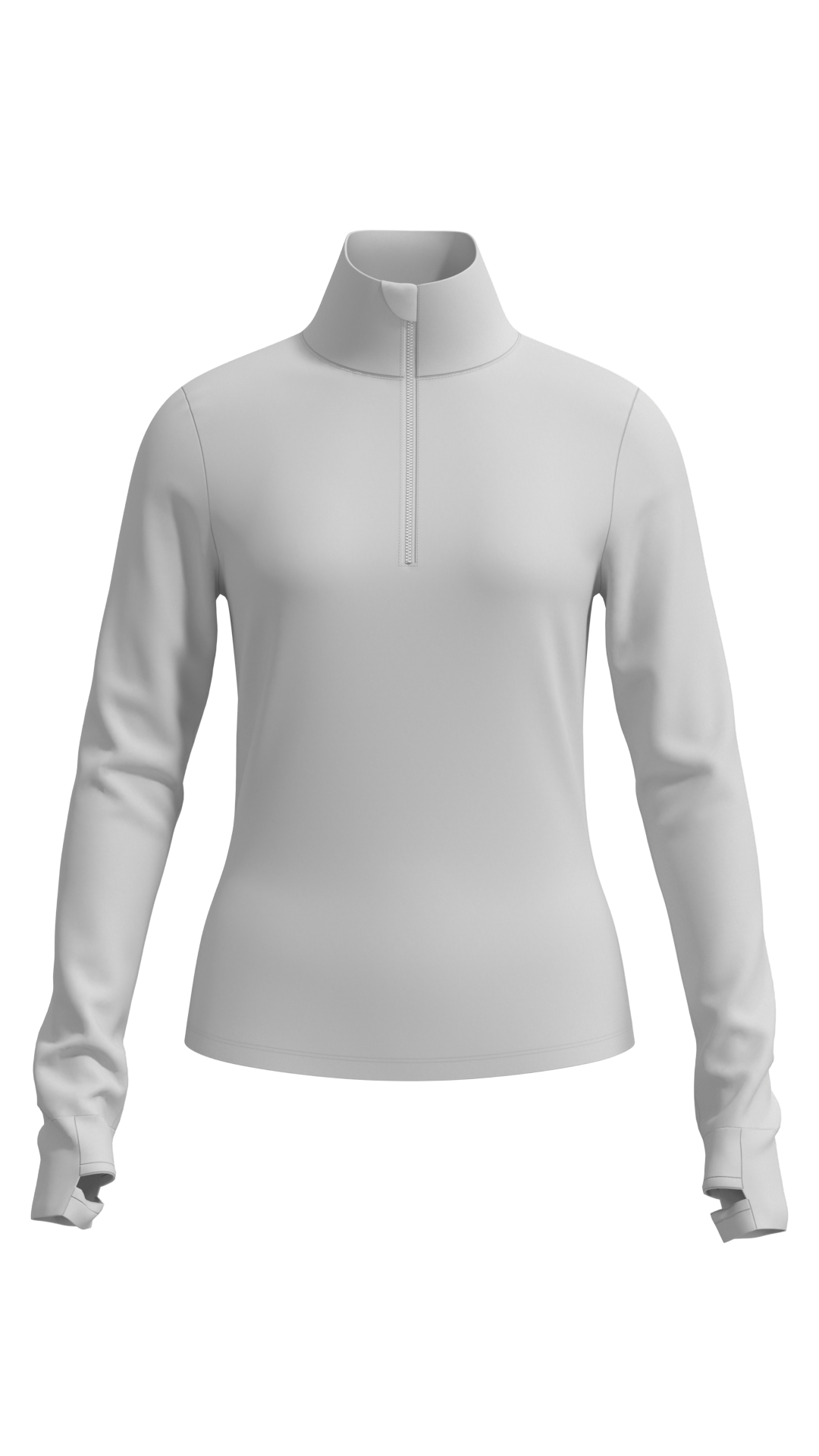 Women's Half Zip Pullover with Thumbholes outdoor — custom OEM activewear by New Dong Huang