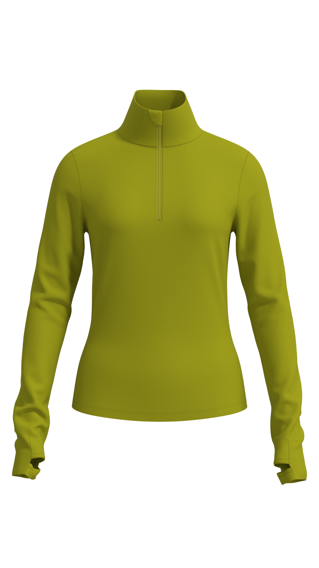 Women's Half Zip Pullover with Thumbholes outdoor — custom OEM activewear by New Dong Huang
