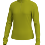 Women's Half Zip Pullover with Thumbholes outdoor — custom OEM activewear by New Dong Huang