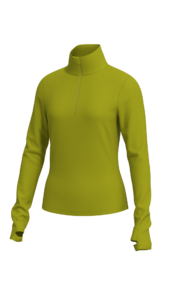 Women's Half Zip Pullover with Thumbholes outdoor — custom OEM activewear by New Dong Huang