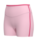 Women's High-Rise Bike Shorts with Contrast Waistband Trim running — custom OEM activewear by...