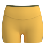 Women's High-Rise Bike Shorts with Contrast Waistband Trim running — custom OEM activewear by...