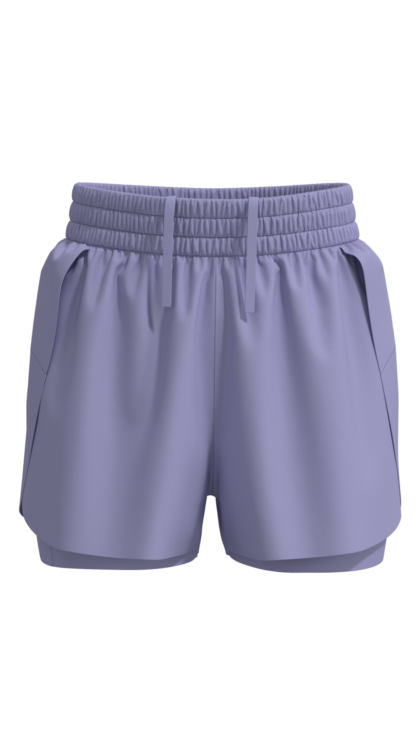 Women's 2-in-1 Running Shorts with Smocked Waistband running — custom OEM activewear by New Dong...