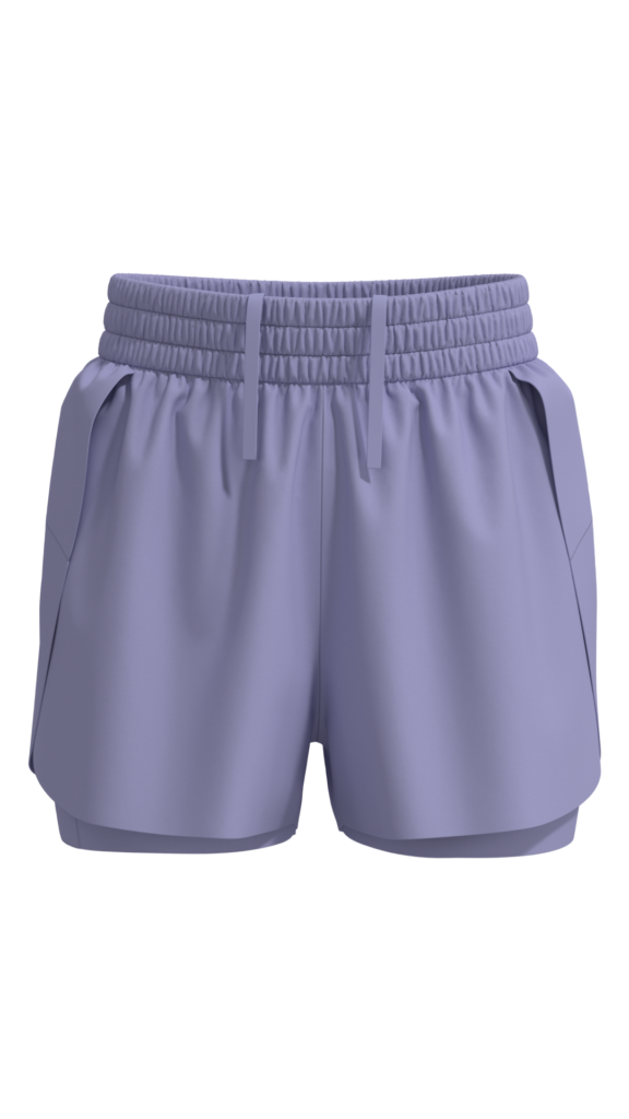 Women’s 2-in-1 Running Shorts with Smocked Waistband