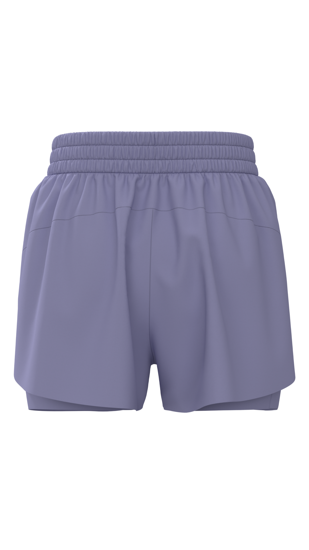 Women's 2-in-1 Running Shorts with Smocked Waistband running — custom OEM activewear by New Dong...