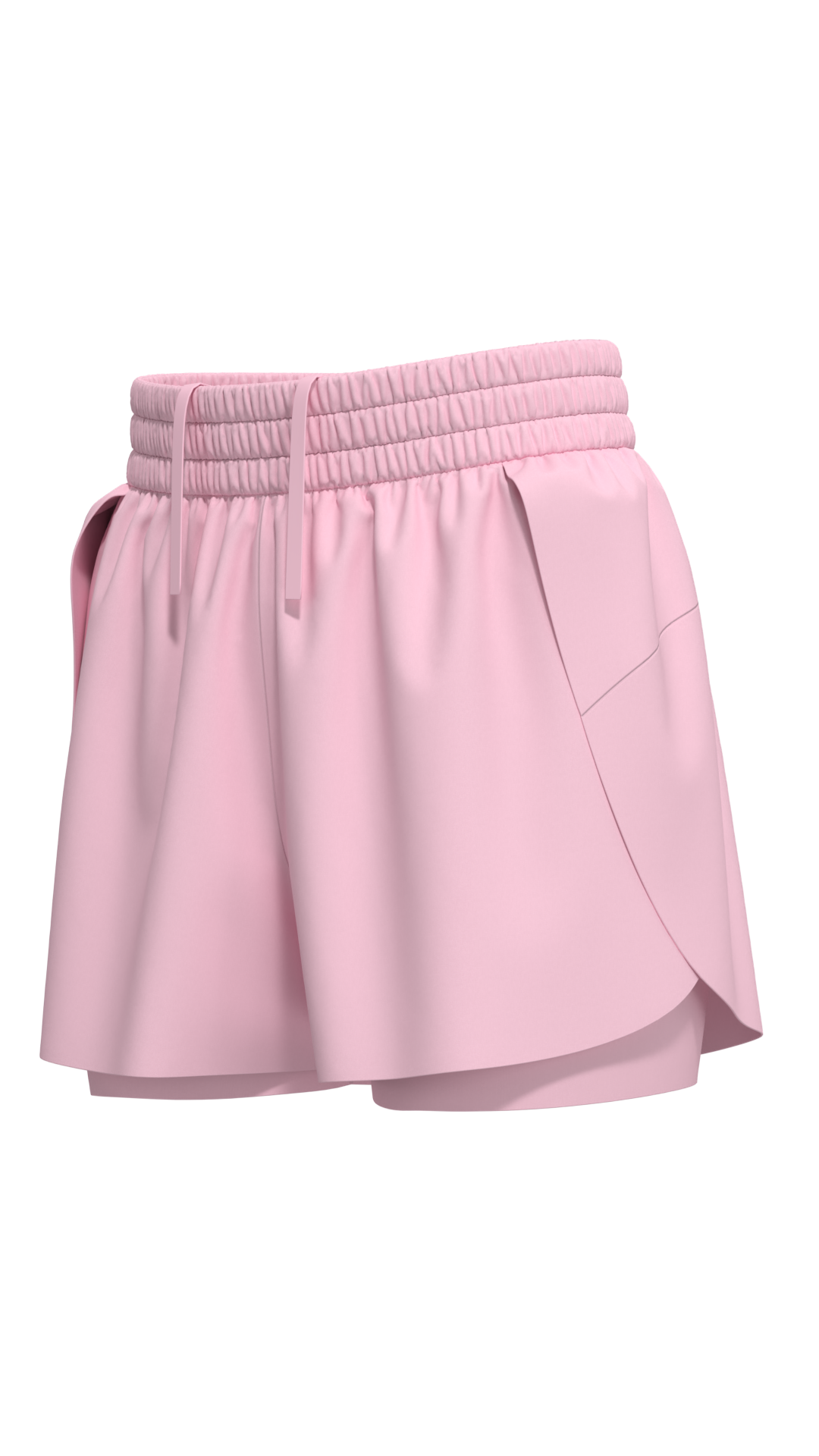 Women's 2-in-1 Running Shorts with Smocked Waistband running — custom OEM activewear by New Dong...