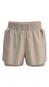 Women's 2-in-1 Running Shorts with Smocked Waistband running — custom OEM activewear by New Dong...