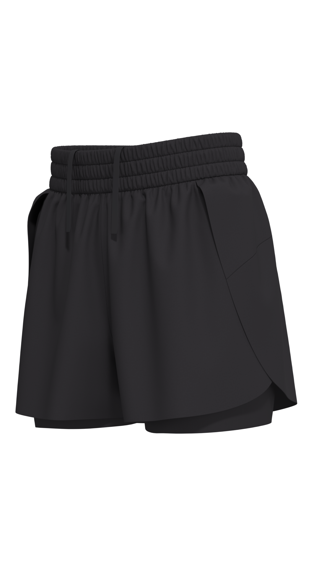 Women's 2-in-1 Running Shorts with Smocked Waistband running — custom OEM activewear by New Dong...