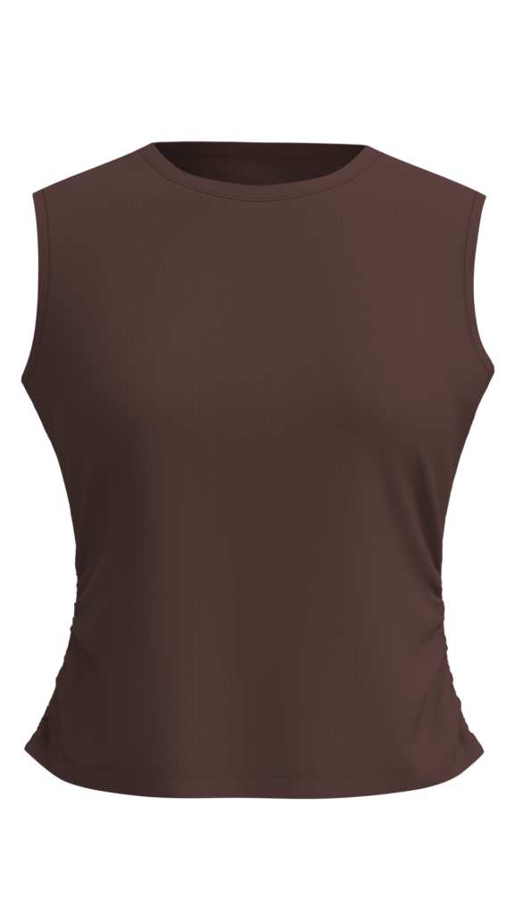 Women’s Ribbed Mock Neck Sleeveless Tank Top