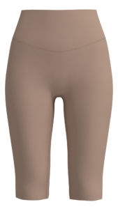 Women's High-Rise Knee-Length Biker Shorts yoga — custom OEM activewear by New Dong Huang