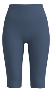 Women's High-Rise Knee-Length Biker Shorts yoga — custom OEM activewear by New Dong Huang