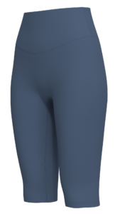 Women's High-Rise Knee-Length Biker Shorts yoga — custom OEM activewear by New Dong Huang