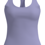 Women's Scoop Neck Racerback Tank Top with Built-In Bra running — custom OEM activewear by New...