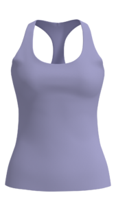 Women's Scoop Neck Racerback Tank Top with Built-In Bra running — custom OEM activewear by New...