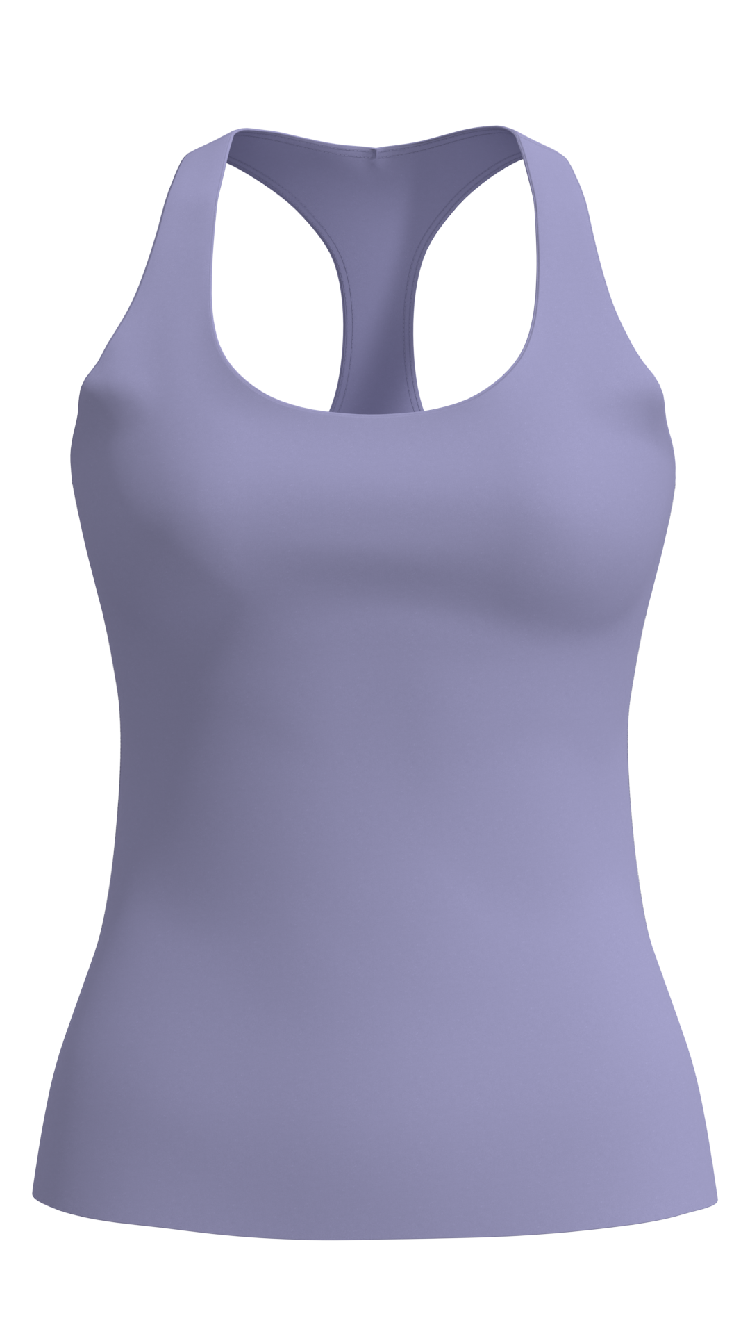 Women's Scoop Neck Racerback Tank Top with Built-In Bra running — custom OEM activewear by New...