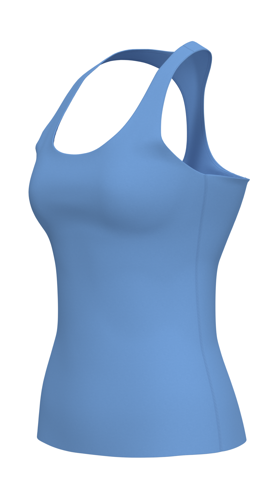 Women's Scoop Neck Racerback Tank Top with Built-In Bra running — custom OEM activewear by New...