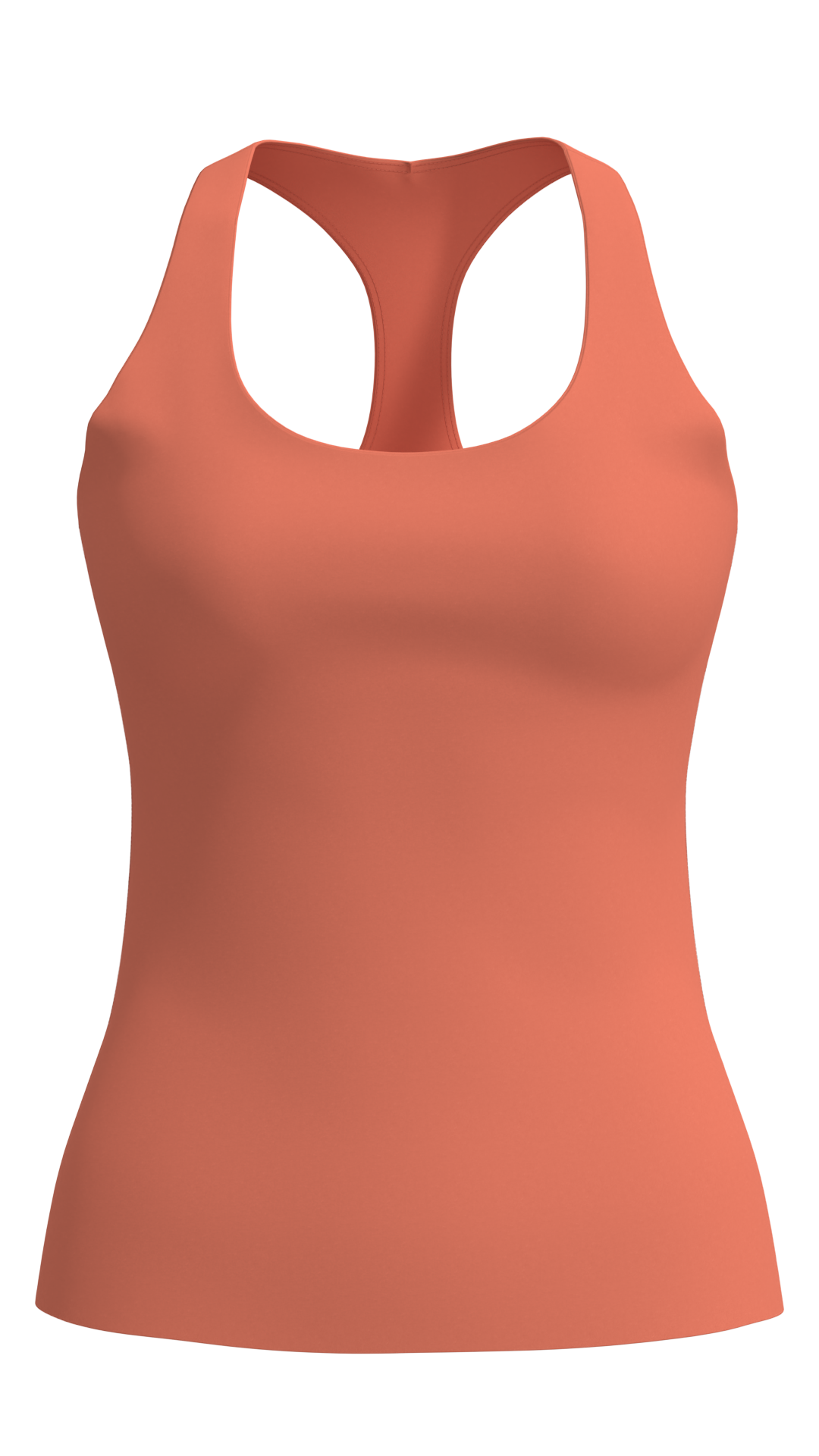 Women's Scoop Neck Racerback Tank Top with Built-In Bra running — custom OEM activewear by New...