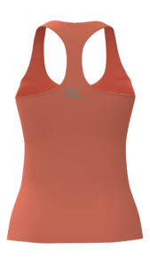 Women's Scoop Neck Racerback Tank Top with Built-In Bra running — custom OEM activewear by New...