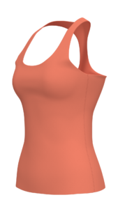 Women's Scoop Neck Racerback Tank Top with Built-In Bra running — custom OEM activewear by New...