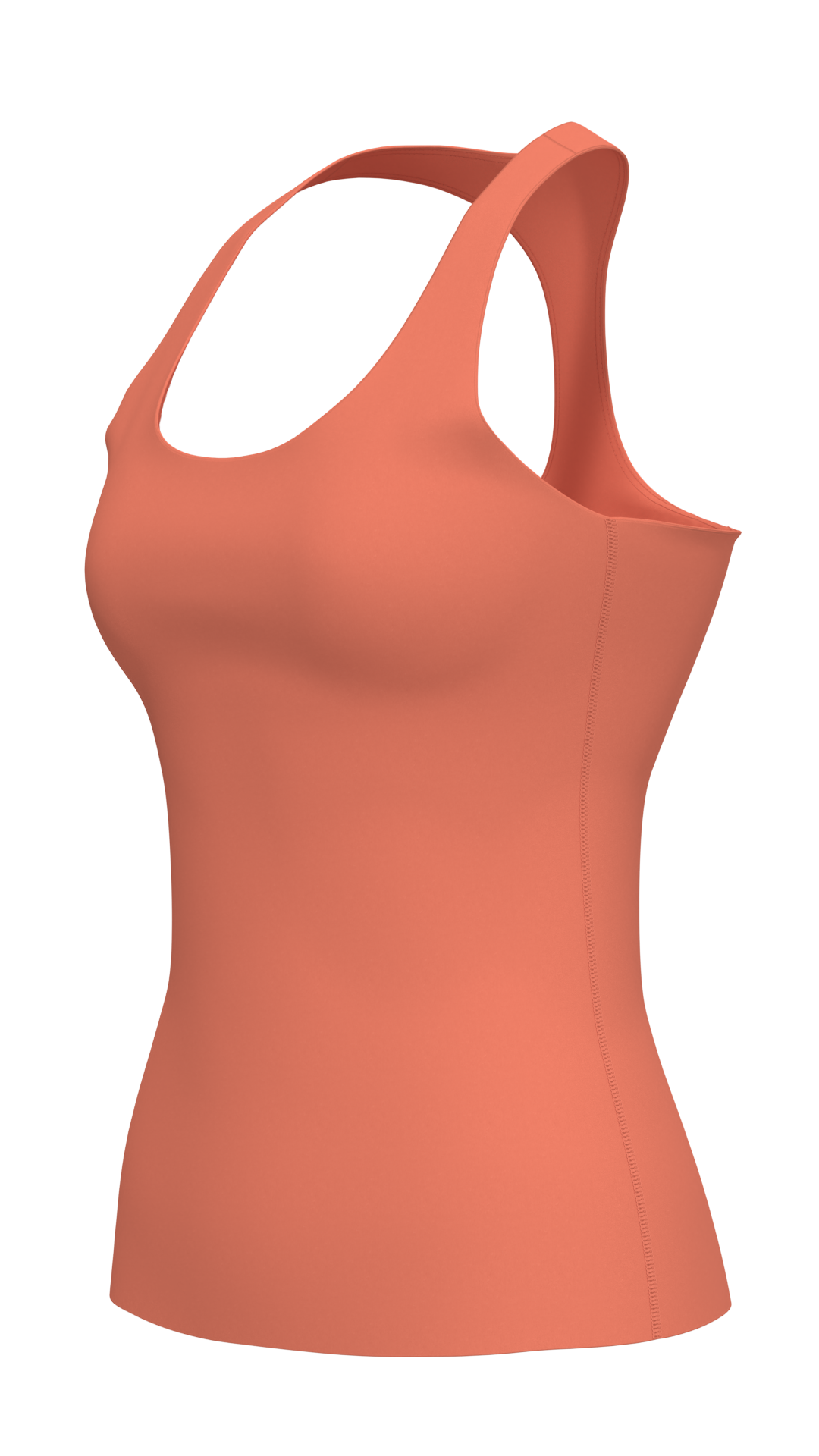 Women's Scoop Neck Racerback Tank Top with Built-In Bra running — custom OEM activewear by New...