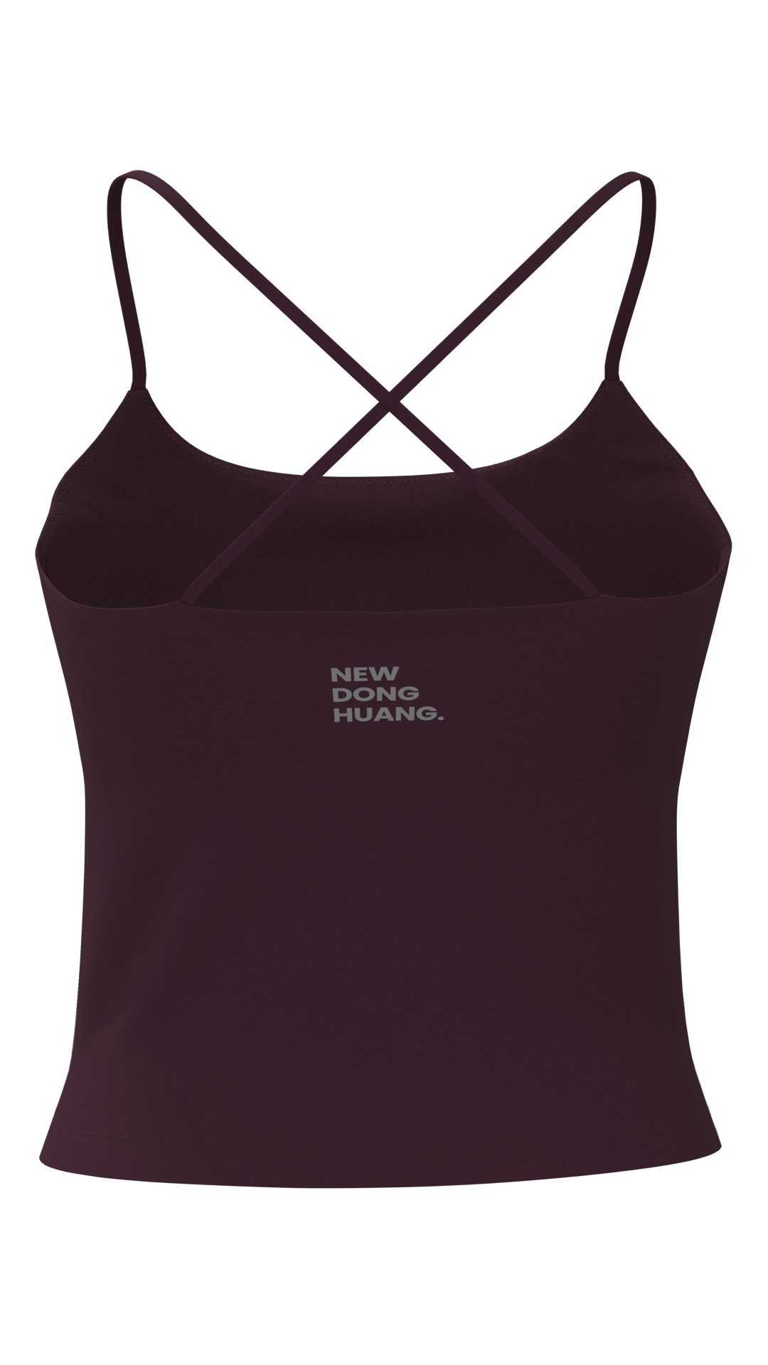 Women's Thin Strap Scoop Neck Cami Tank Top with Built-In Bra running — custom OEM activewear by...