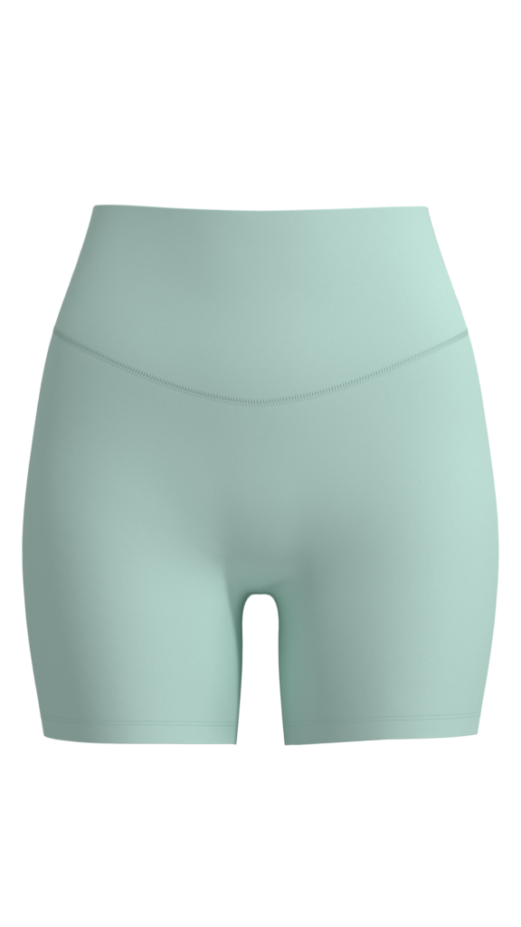 Women’s High-Rise Bike Shorts with Cross-Over Waistband