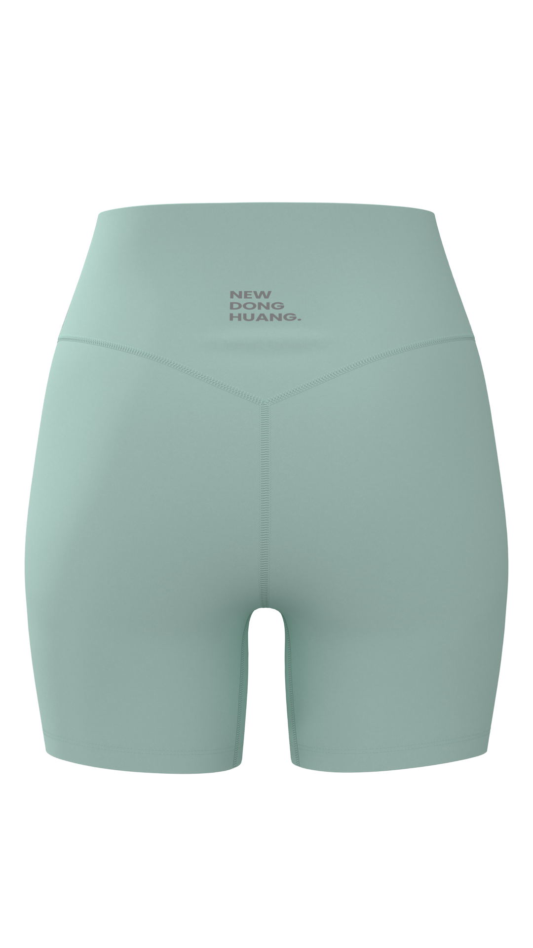 Women's High-Rise Bike Shorts with Cross-Over Waistband running — custom OEM activewear by New...