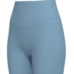 Women's High-Rise Bike Shorts with Cross-Over Waistband running — custom OEM activewear by New...