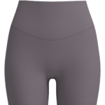 Women's High-Rise Bike Shorts with Cross-Over Waistband running — custom OEM activewear by New...