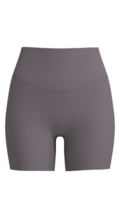 Women's High-Rise Bike Shorts with Cross-Over Waistband running — custom OEM activewear by New...