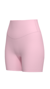 Women's High-Rise Bike Shorts with Cross-Over Waistband running — custom OEM activewear by New...