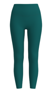 Women's High-Waisted 7/8 Length Leggings running — custom OEM activewear by New Dong Huang