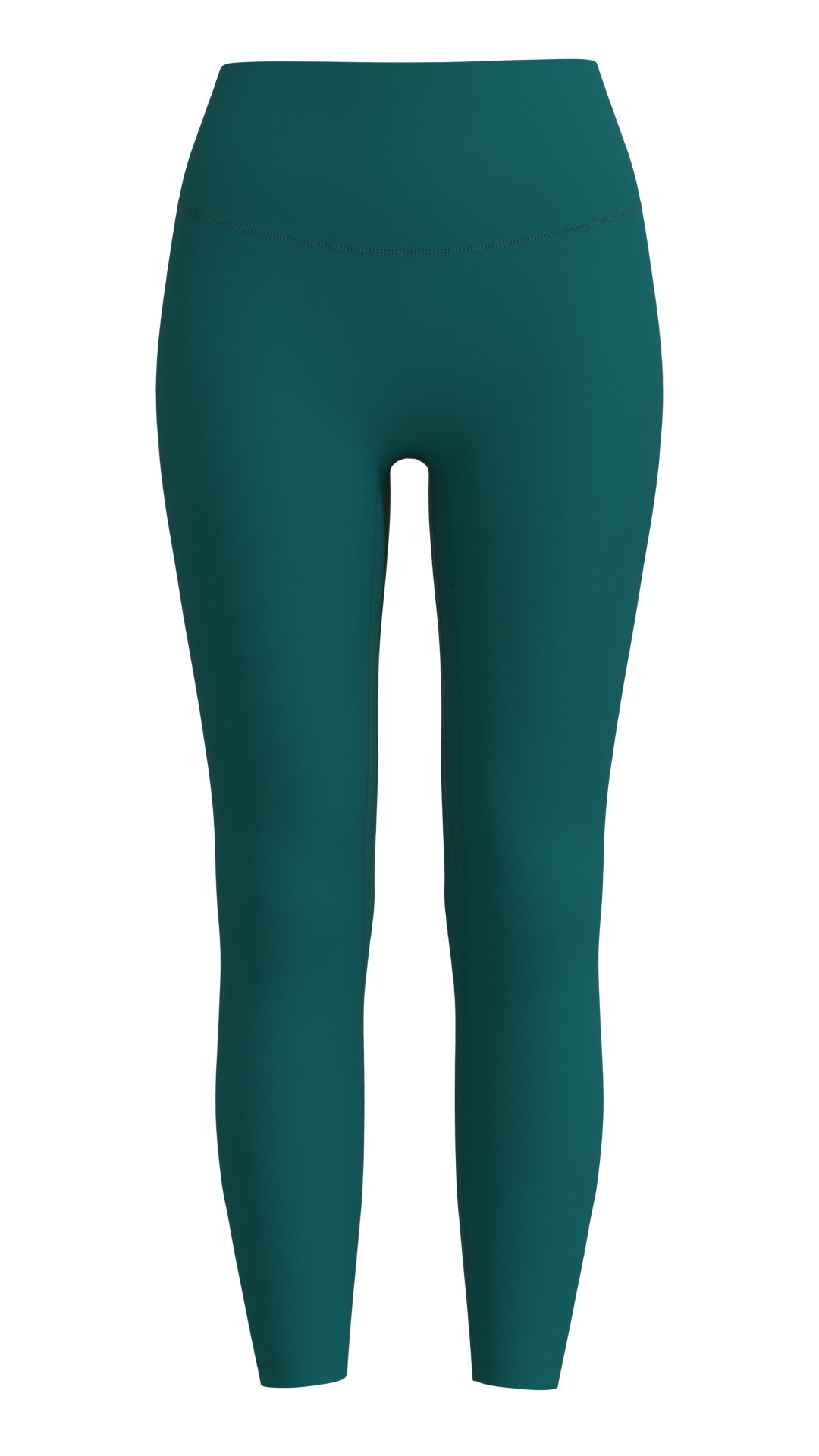 Women's High-Waisted 7/8 Length Leggings running — custom OEM activewear by New Dong Huang