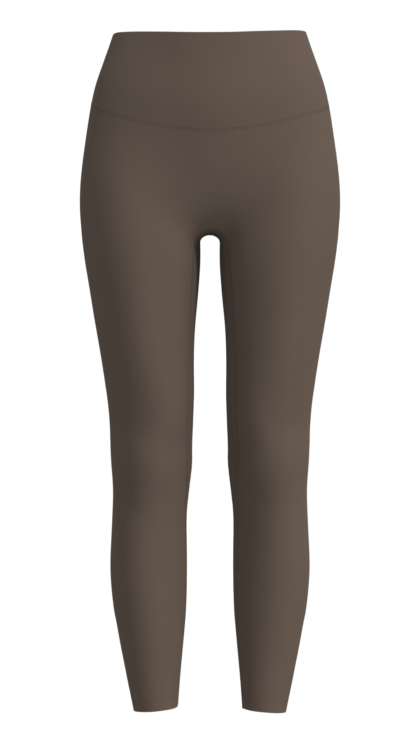 Women's High-Waisted 7/8 Length Leggings running — custom OEM activewear by New Dong Huang