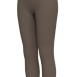 Women's High-Waisted 7/8 Length Leggings running — custom OEM activewear by New Dong Huang