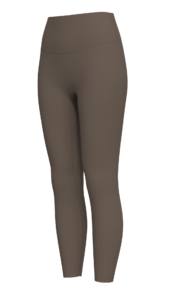 Women's High-Waisted 7/8 Length Leggings running — custom OEM activewear by New Dong Huang