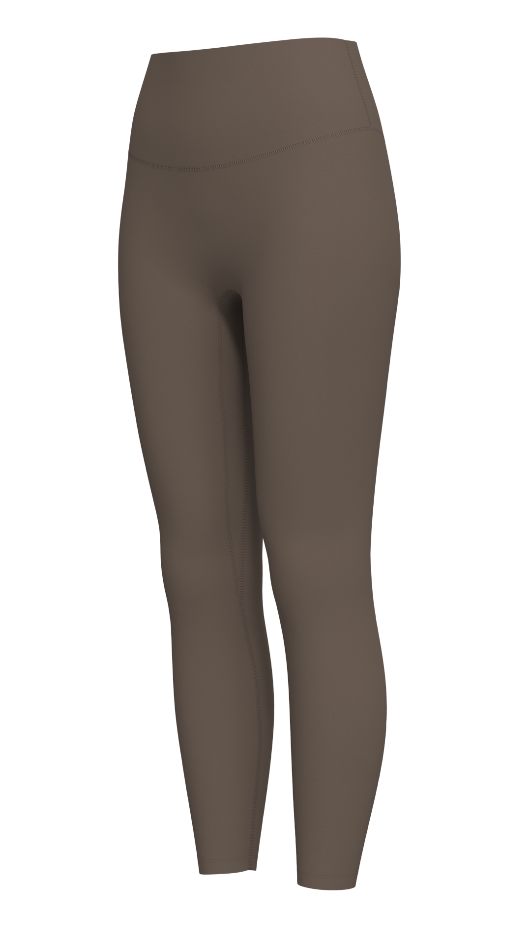 Women's High-Waisted 7/8 Length Leggings running — custom OEM activewear by New Dong Huang