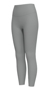 Women's High-Waisted 7/8 Length Leggings running — custom OEM activewear by New Dong Huang