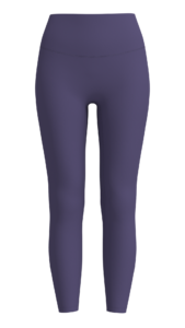 Women's High-Waisted 7/8 Length Leggings running — custom OEM activewear by New Dong Huang