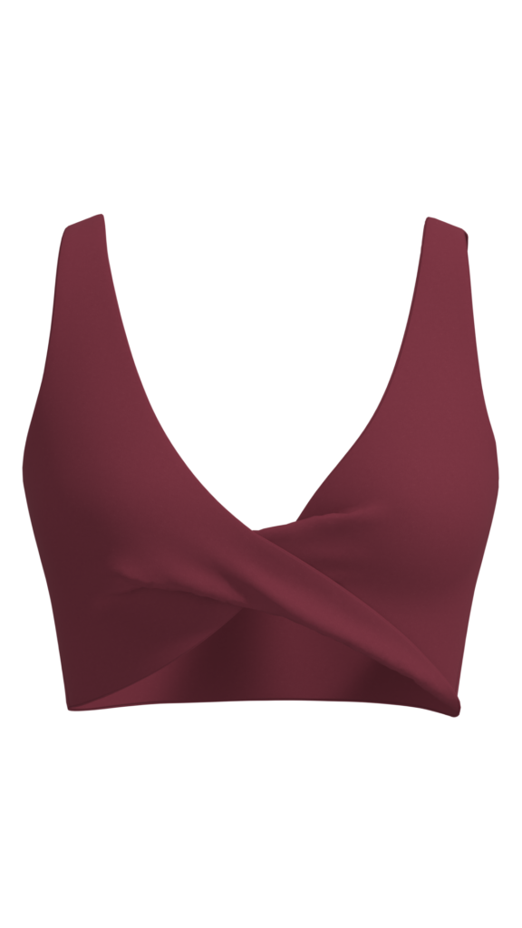 Women’s Crossover V-Neck Sports Bra – Wholesale Activewear
