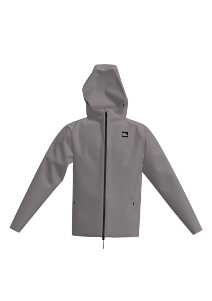 Men's Softshell Hooded Jacket with Full-Zip Closure