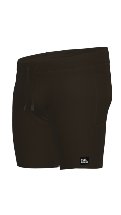 Men's Compression Training Shorts with Zip Waistband Pocket